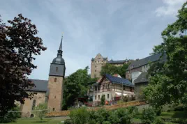 Blick zum Könitzer Schloss im Oberdorf