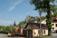 Blick zum Könitzer Schloss im Oberdorf